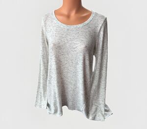 Michael Stars Women’s Size S Gray Space Dye Long Sleeve Tunic Top Soft